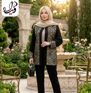 کت زنانه سوزن‌دوزی مدل ماندانا کد 9577 - تصویر 2