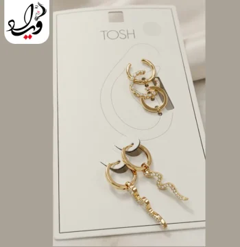 ست گوشواره تاش مدل سرپنت - تصویر 2