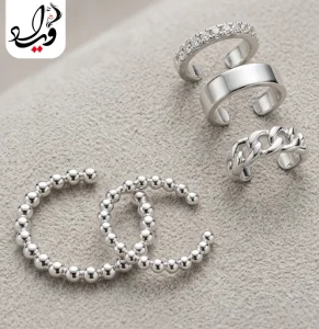ست ۵ عددی گوشواره و ایرکاف تاش مدل نوا