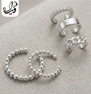 ست ۵ عددی گوشواره و ایرکاف تاش مدل نوا