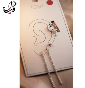ست ۳ عددی گوشواره و ایرکاف تاش مدل النا